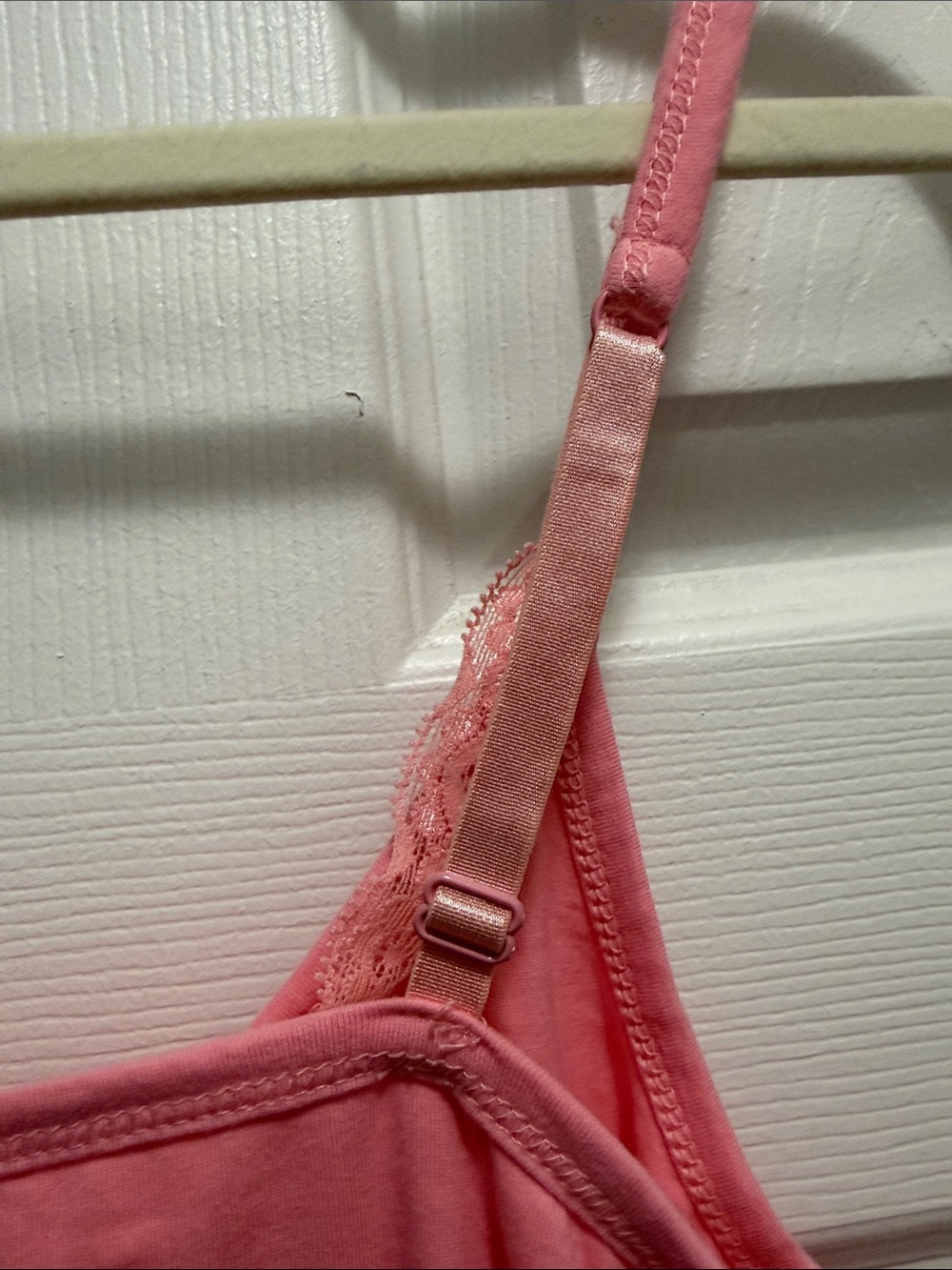 Pink Lace-Trim Cami Tank Top - Picture 8 of 9